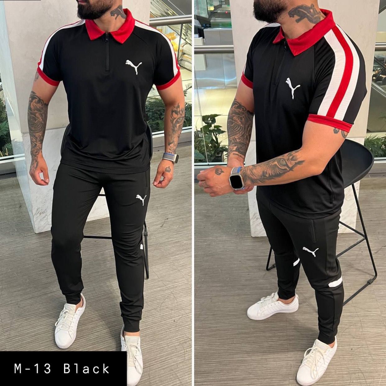Men's 2 Pcs T-Shirt & Trackpant Set M-13