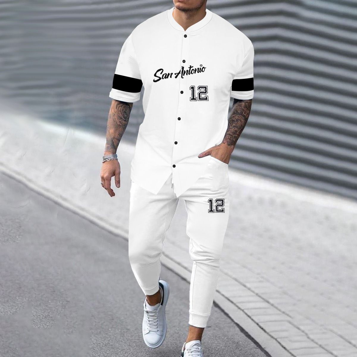 Men's 2 Pcs T-Shirt & Trackpant Set Z-19