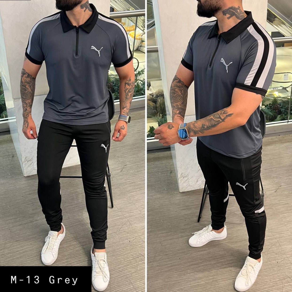 Men's 2 Pcs T-Shirt & Trackpant Set M-13