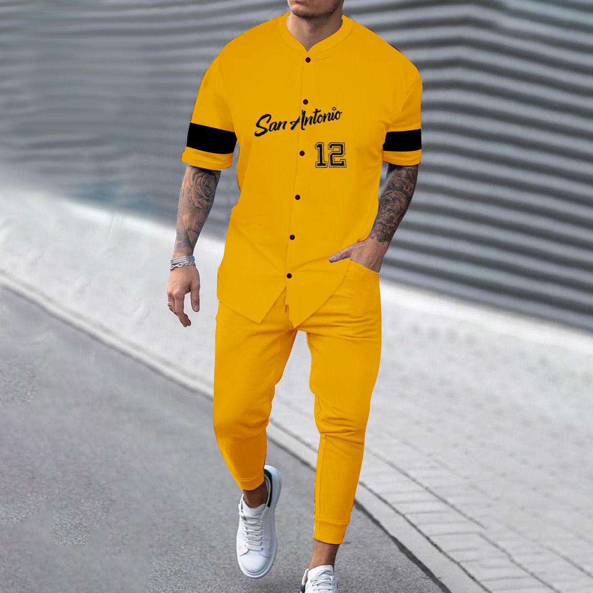 Men's 2 Pcs T-Shirt & Trackpant Set Z-19