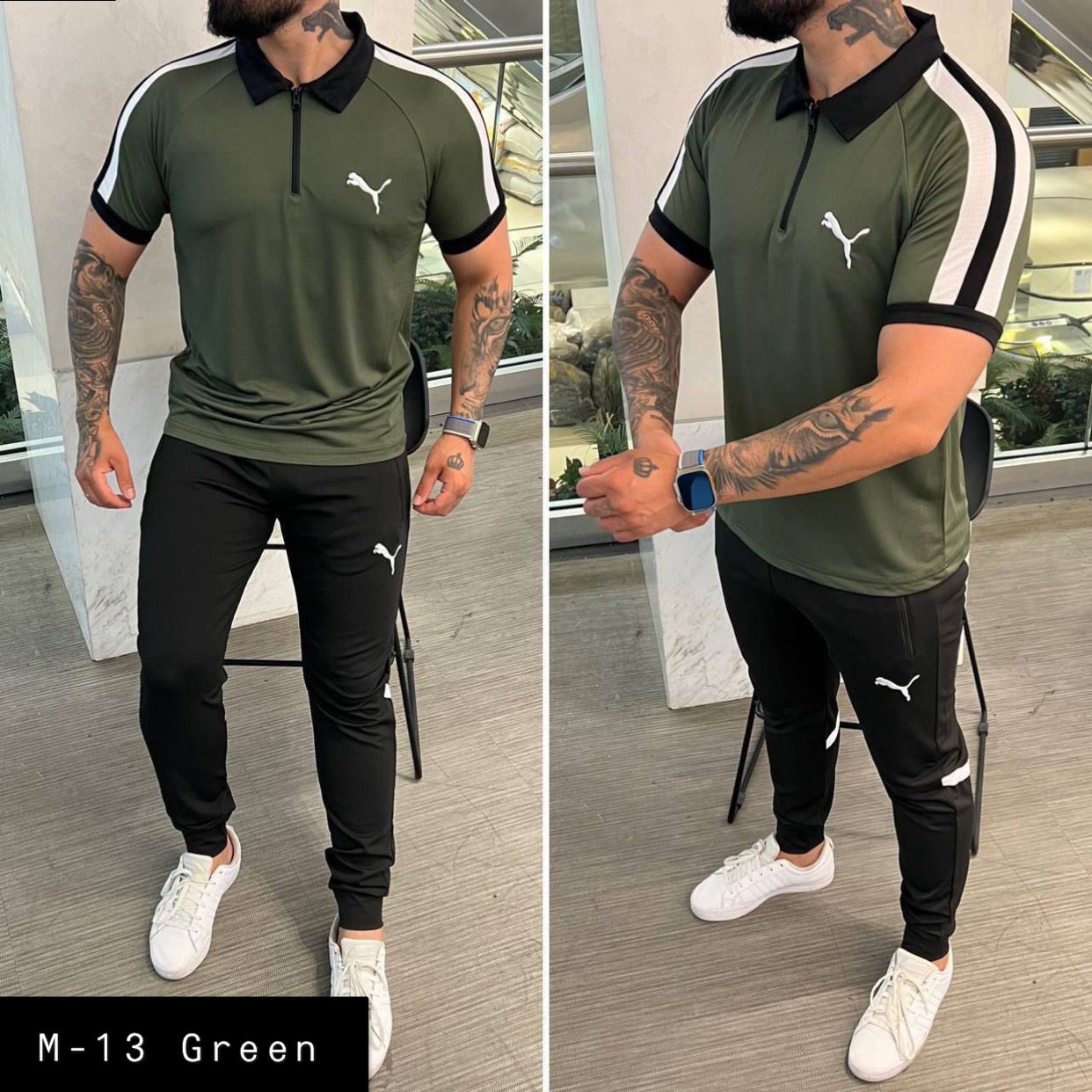 Men's 2 Pcs T-Shirt & Trackpant Set M-13