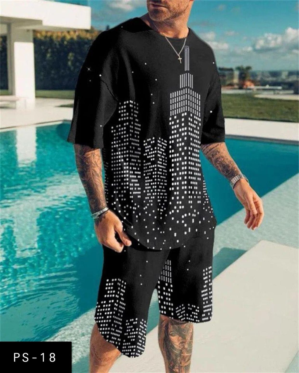 Mens Tshirt & Short Set PS-18