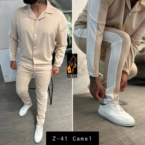 Mens 2 Pcs T-Shirt & Trackpant Set Z-41