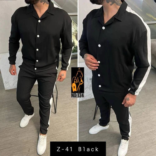 Mens 2 Pcs T-Shirt & Trackpant Set Z-41