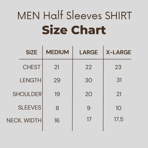Mens Half Sleeves Shirts X-12