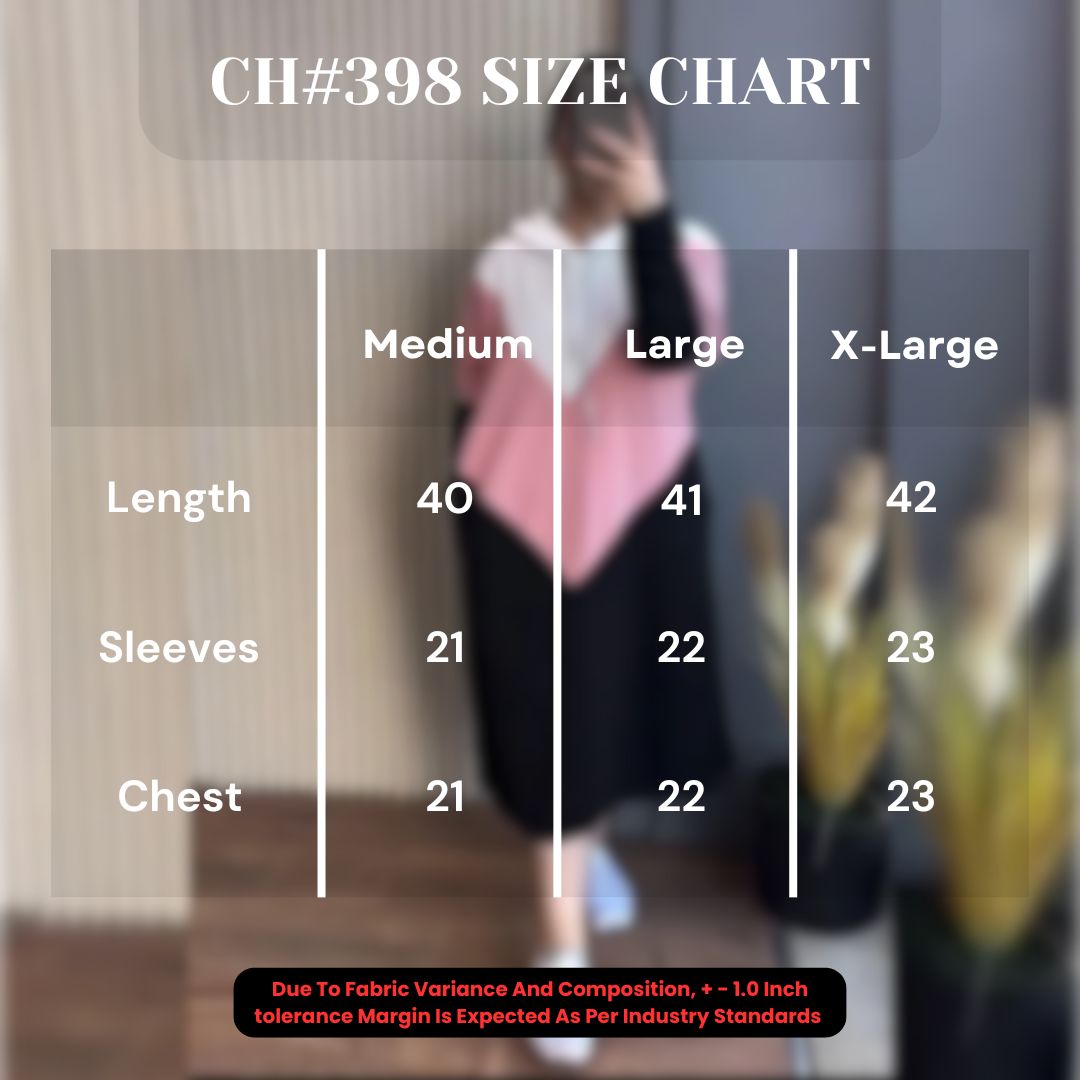 CH 398 Bloom's Warm Fleece Long Hooded Top (Hoodie)