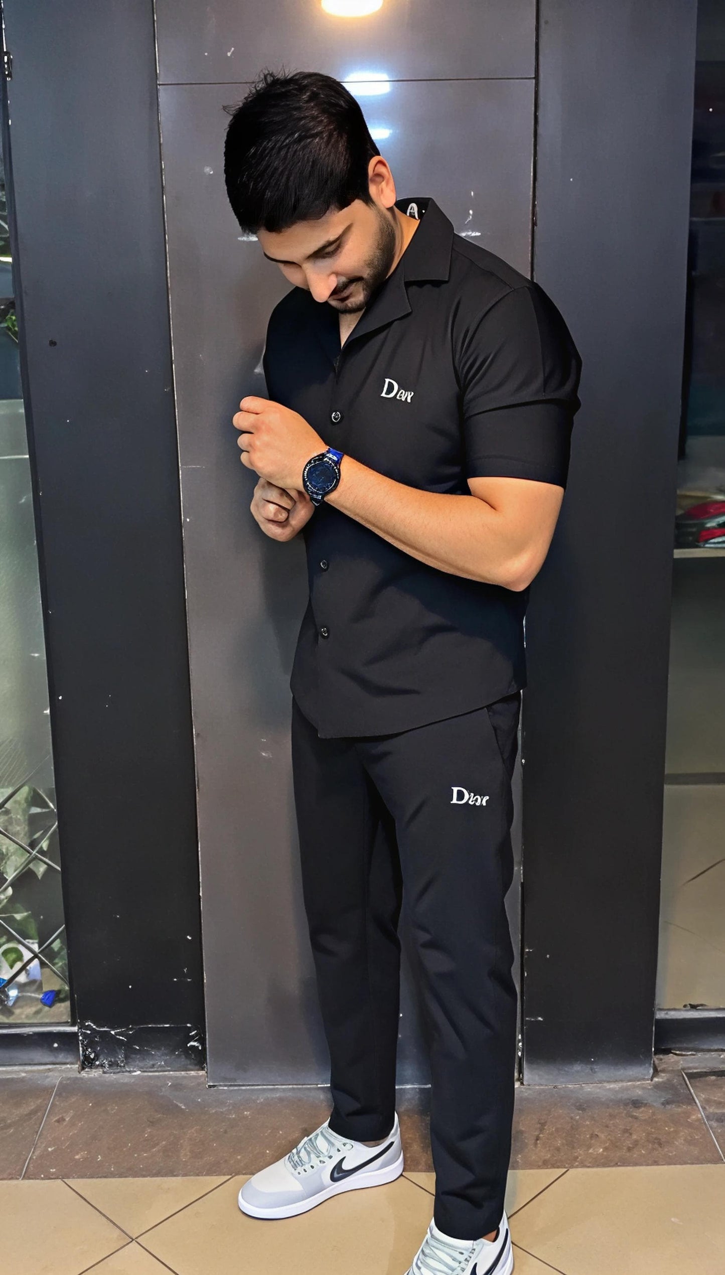 Q 01 DudeDrapes Button-Down Chill Set Classic Vibe 2