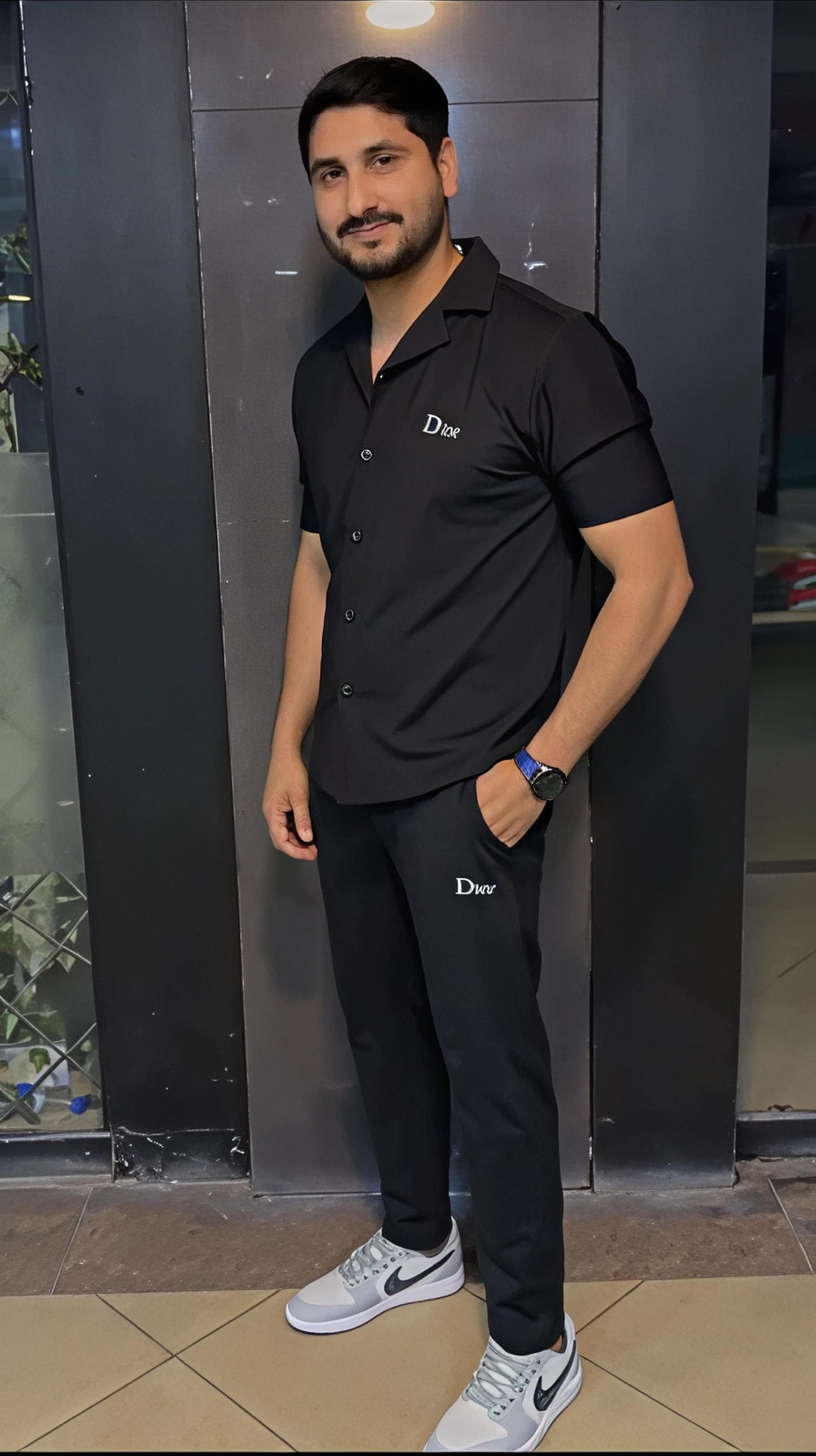 Q 01 DudeDrapes Button-Down Chill Set Classic Vibe 2