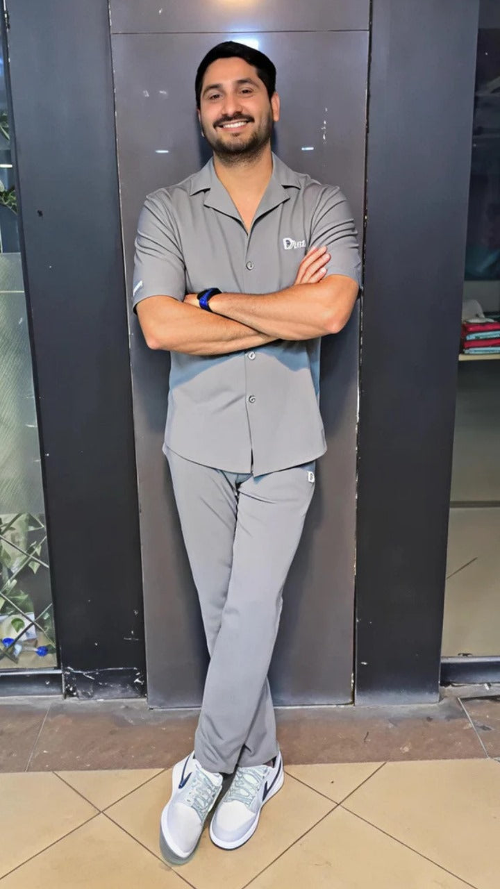 Q 01 DudeDrapes Button-Down Chill Set Classic Vibe 2