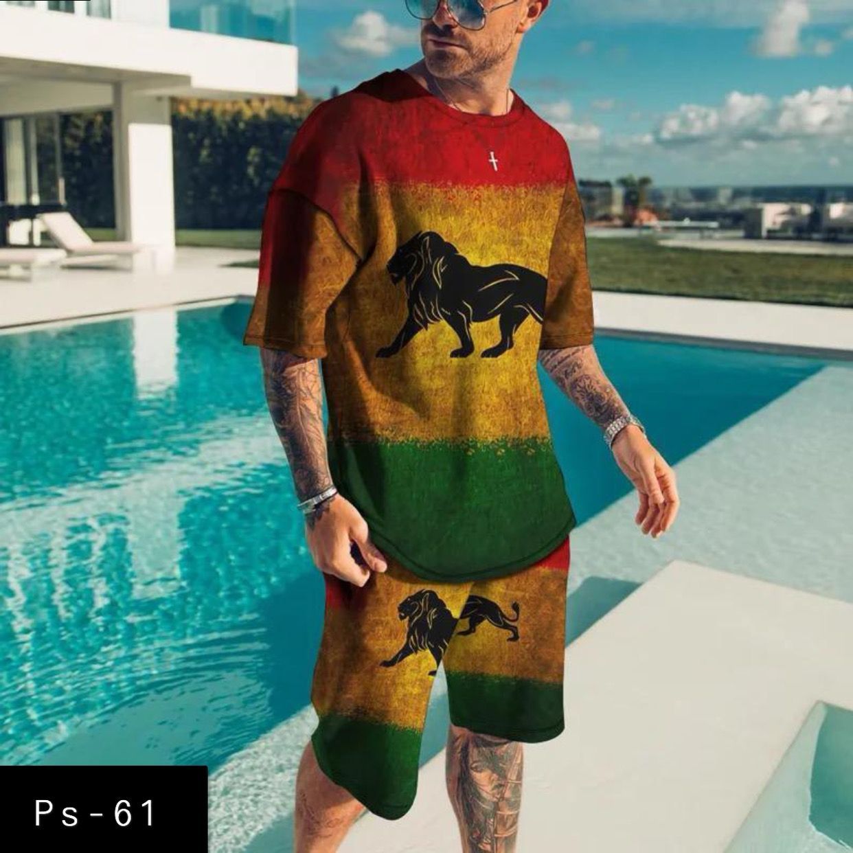 Luxury Polo Tshirt & Short Suit Fashion| PS-61