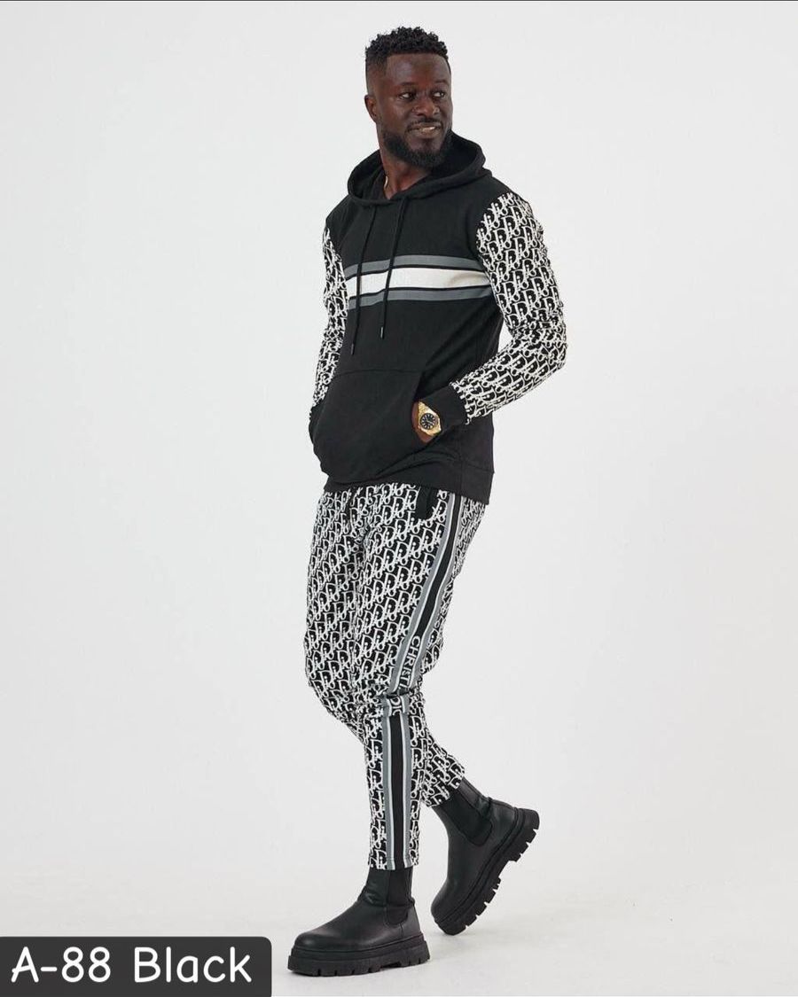 Mens Tracksuit A-88 Black