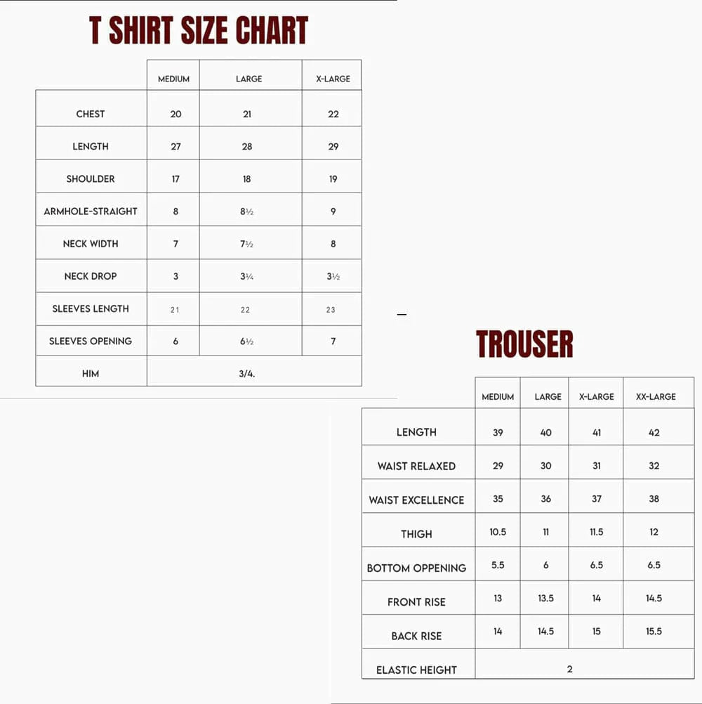 Mens 2 Pcs T-Shirt & Trackpant Set Z-41