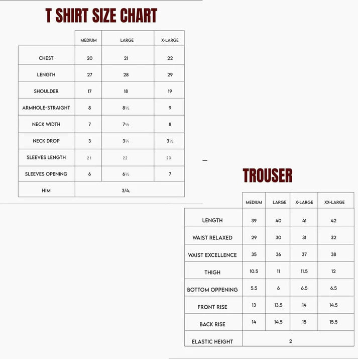 Men's 2 Pcs T-Shirt & Trackpant Set M-14