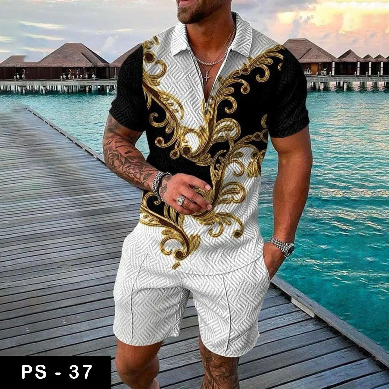 Luxury Polo Tshirt & Short Suit Fashion| PS-37