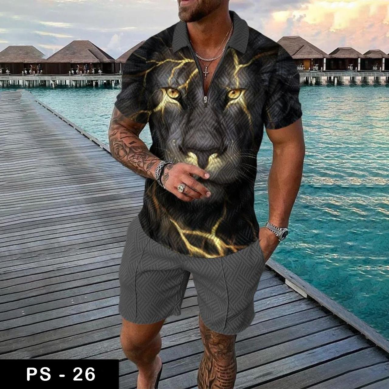Luxury Polo Tshirt & Short Suit Fashion| PS- 26