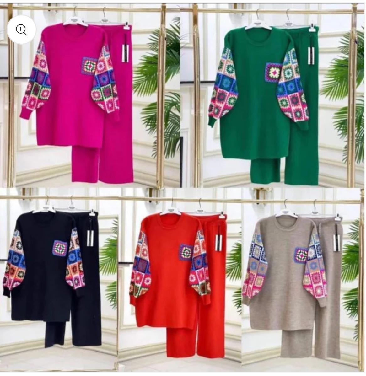 2 Pcs Printed Fleece Co ord Set CH 321