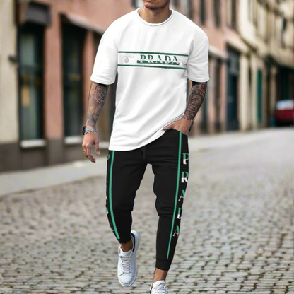 Men's 2 Pcs T-Shirt & Trackpant Set Z-48