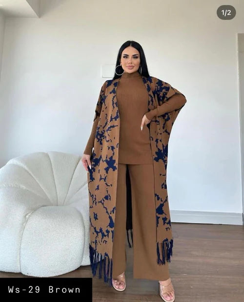 Ready-To-Wear 3 Piece Dress High Neck + Upper + Trouser WA-29