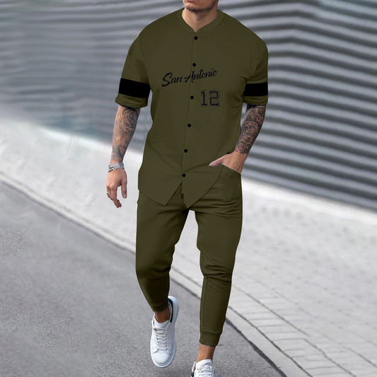 Men's 2 Pcs T-Shirt & Trackpant Set Z-19