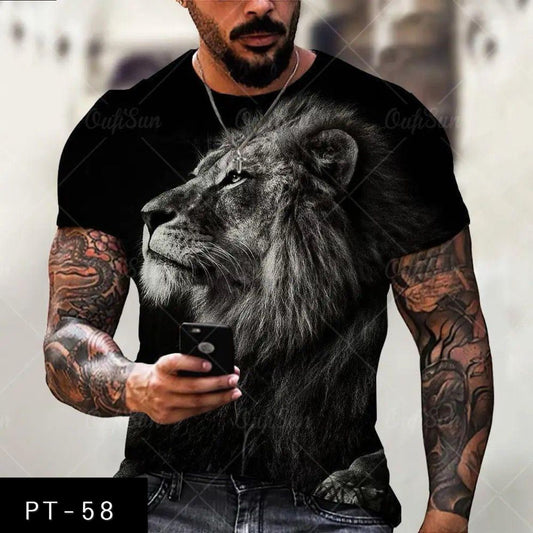 Men's casual 3d t-shirt PT-58