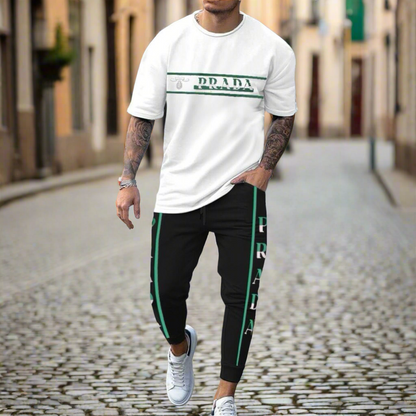 Men's 2 Pcs T-Shirt & Trackpant Set Z-48