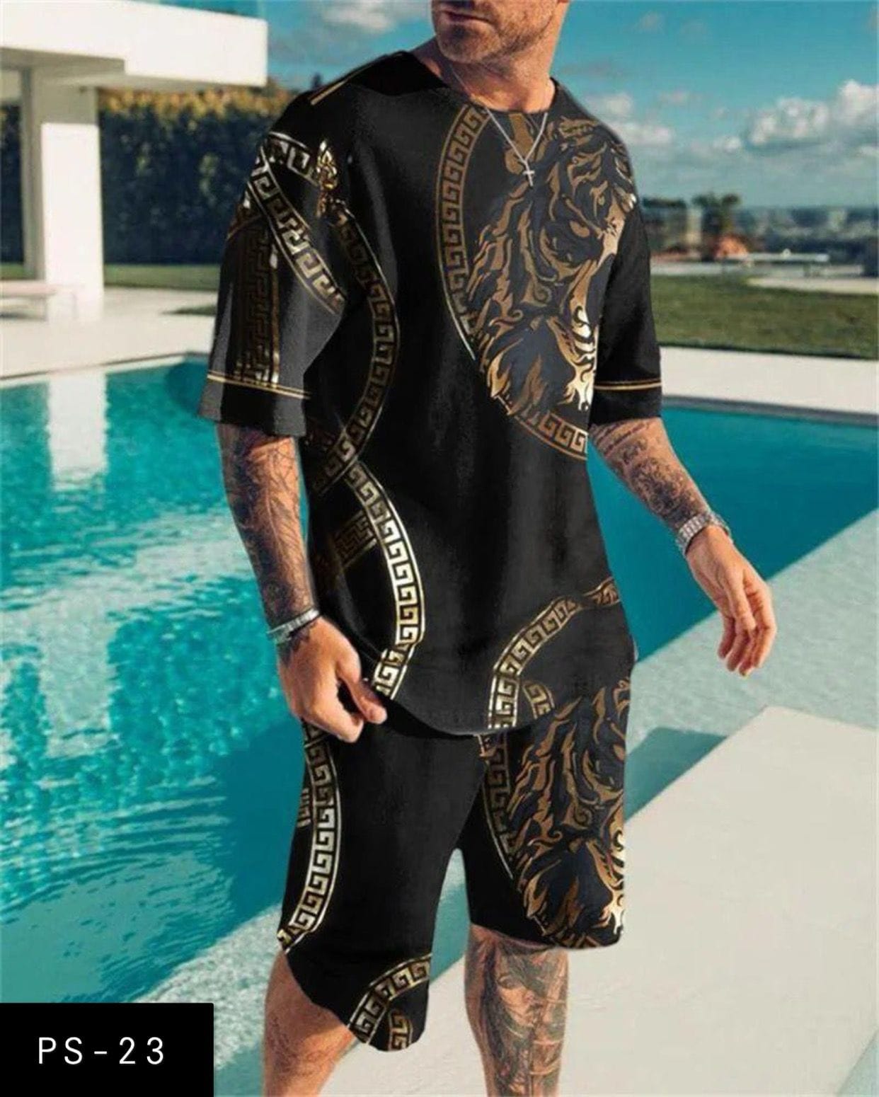 Mens Tshirt & Short Set PS-23