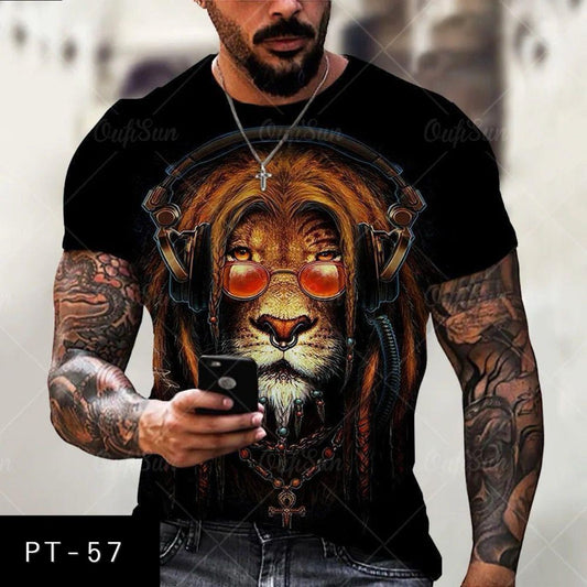Men's casual 3d t-shirt PT-57
