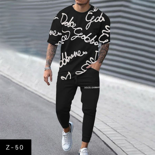Men's 2 Pcs T-Shirt & Trackpant Set Z-50