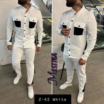 Mens 2 Pcs T-Shirt & Trackpant Set Z-42