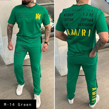 Men's 2 Pcs T-Shirt & Trackpant Set M-14