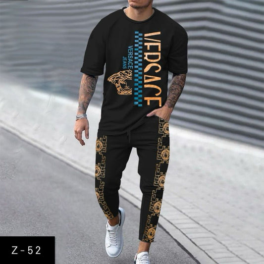 Men's 2 Pcs T-Shirt & Trackpant Set Z-52
