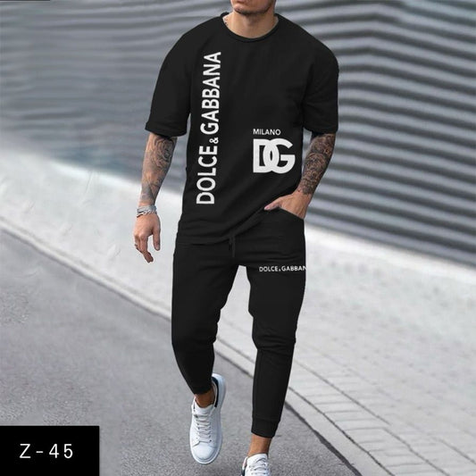 Men's 2 Pcs T-Shirt & Trackpant Set Z-45
