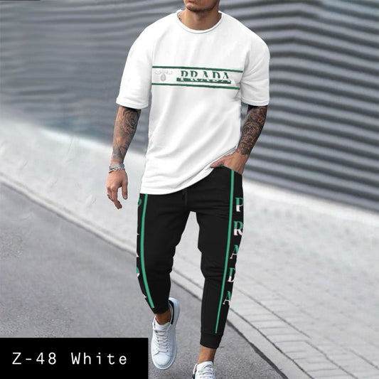 Men's 2 Pcs T-Shirt & Trackpant Set Z-48