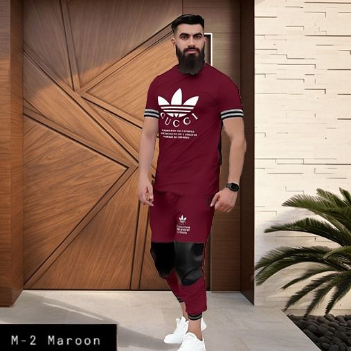 Men's 2 pcs Tshirt &Trackpant set|M-2
