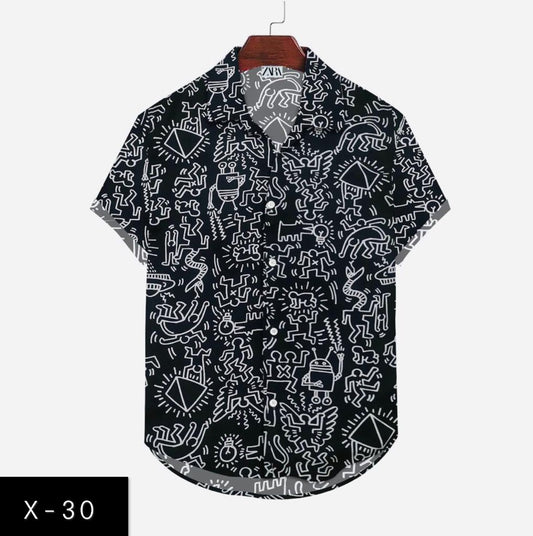 Mens Half Sleeves Shirts X-30