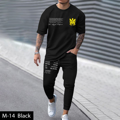 Men's 2 Pcs T-Shirt & Trackpant Set M-14