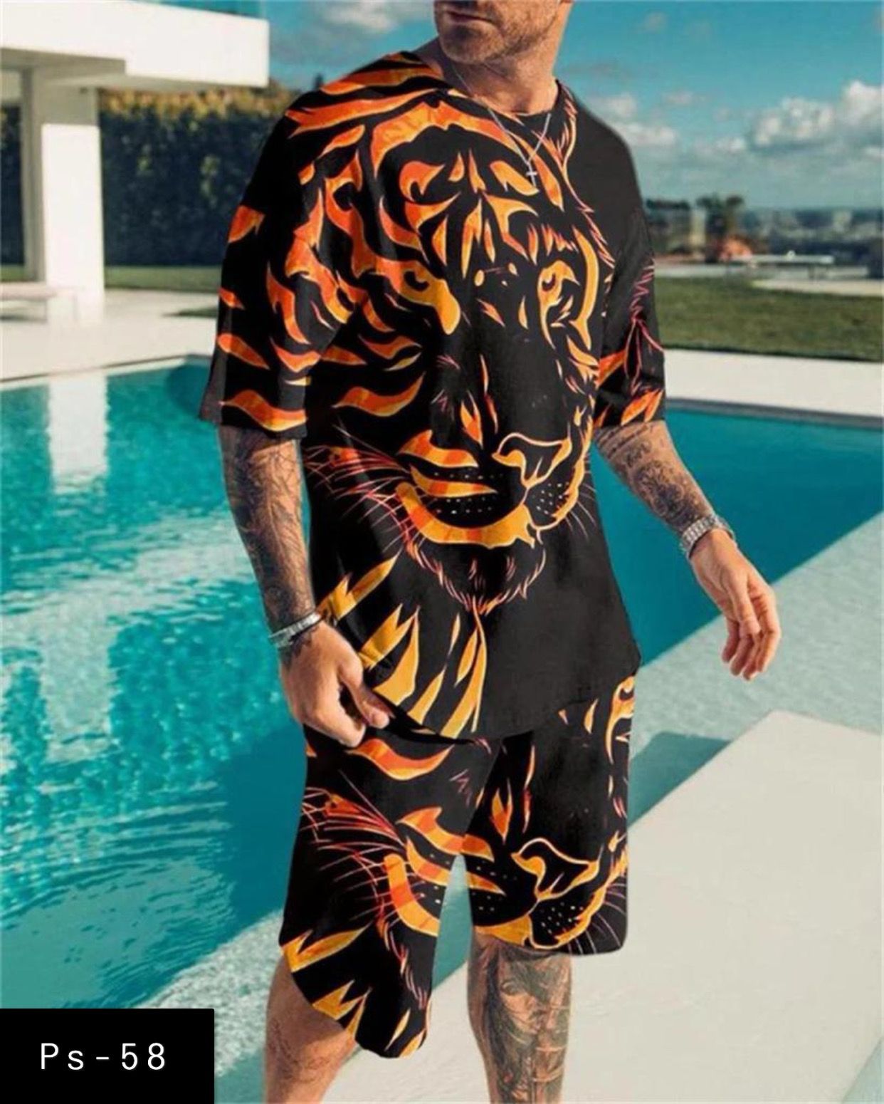Luxury Polo Tshirt & Short Suit Fashion| PS-58