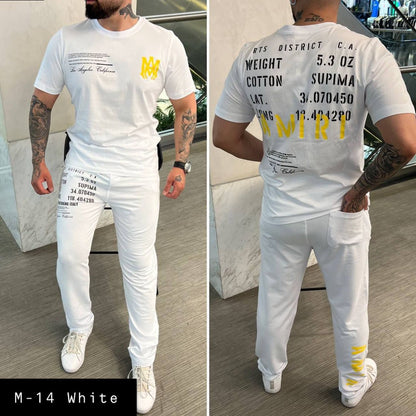 Men's 2 Pcs T-Shirt & Trackpant Set M-14