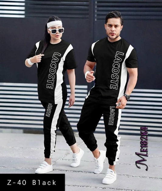 Tshirt Trouser Set Z- 40 BLACK
