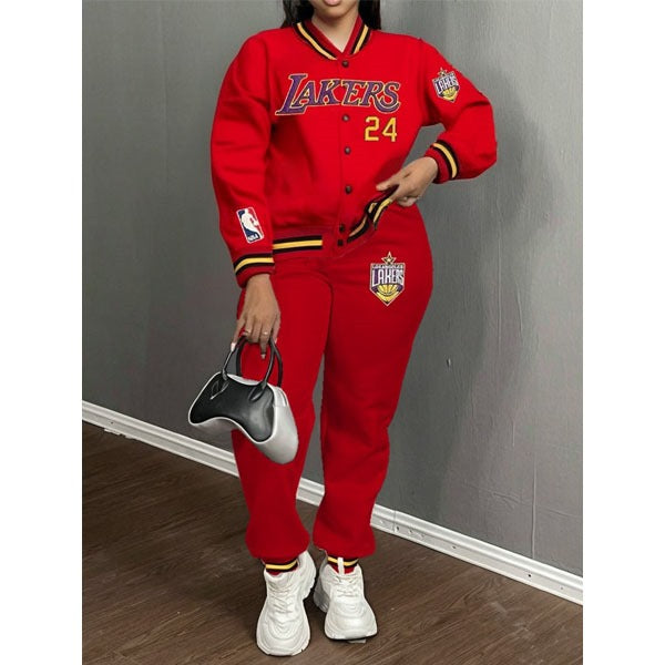 Women Tracksuit A-5 Red