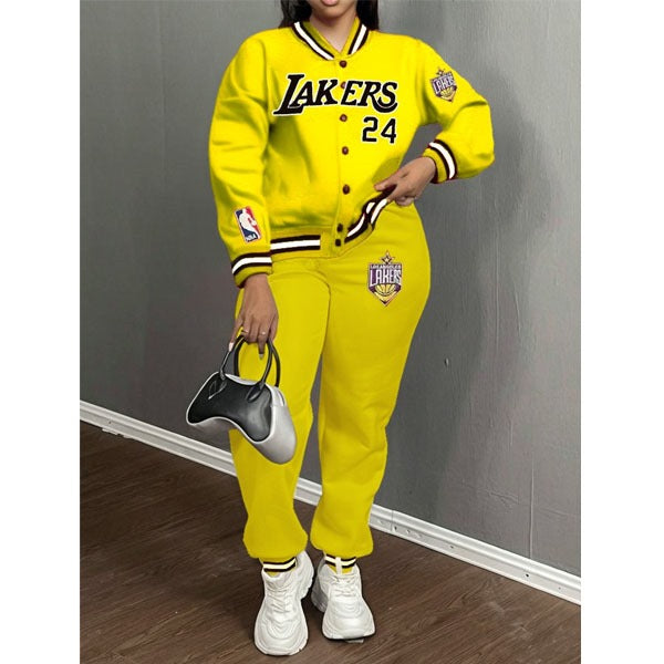 Women Tracksuit A-5 Yellow