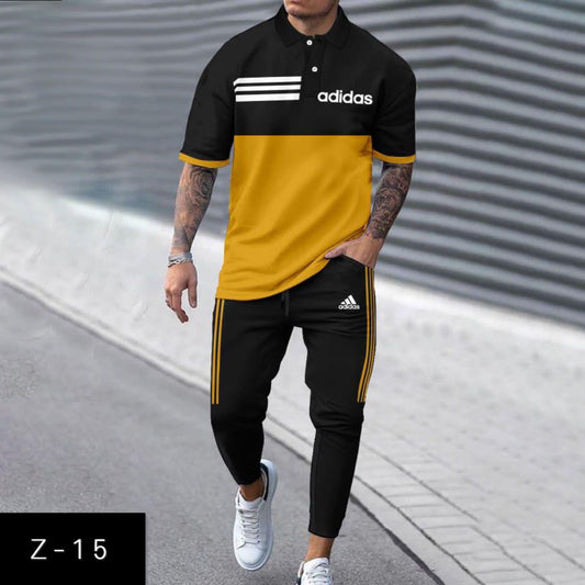 Mens 2 Pcs Tshirt &Trackpant set Z-15