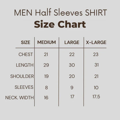 Mens Half Sleeves Shirts X-17