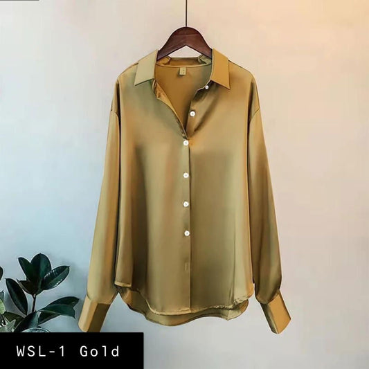 Womens Silk Shirts | Wsl- 1 Gold