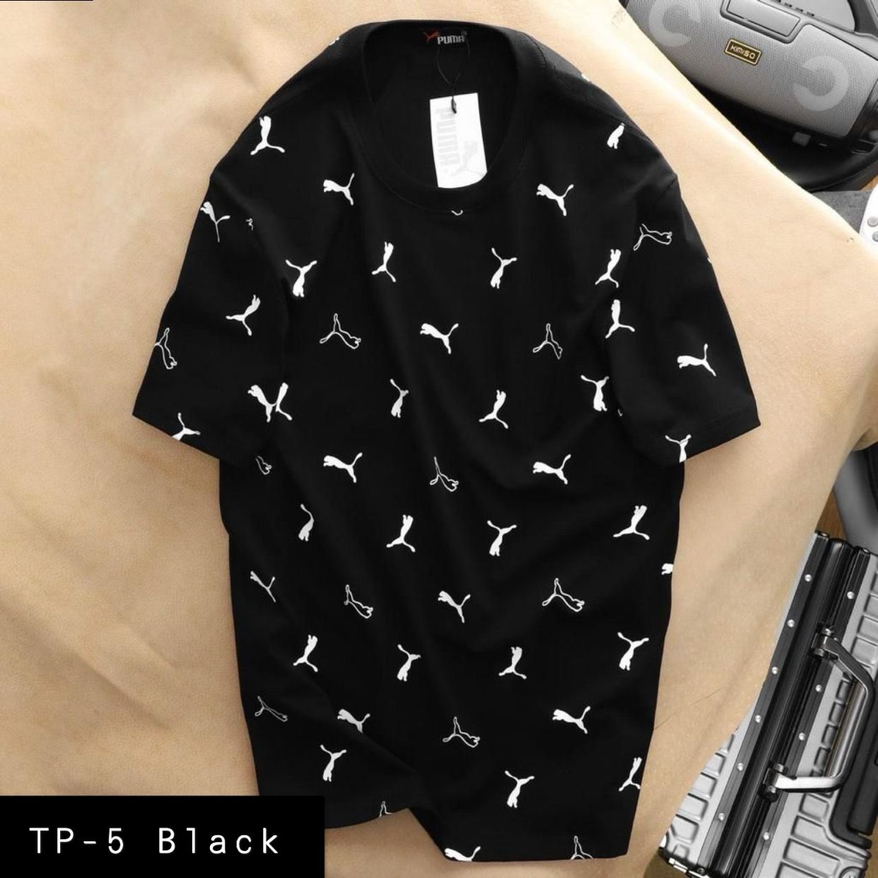 Summer Cotton Tshirts-TP-5 Black