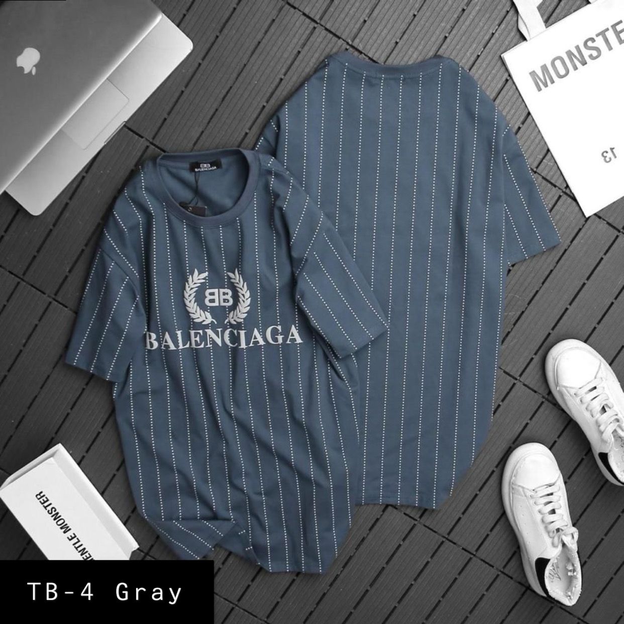 Summer Cotton Tshirts-TB-4 Gray