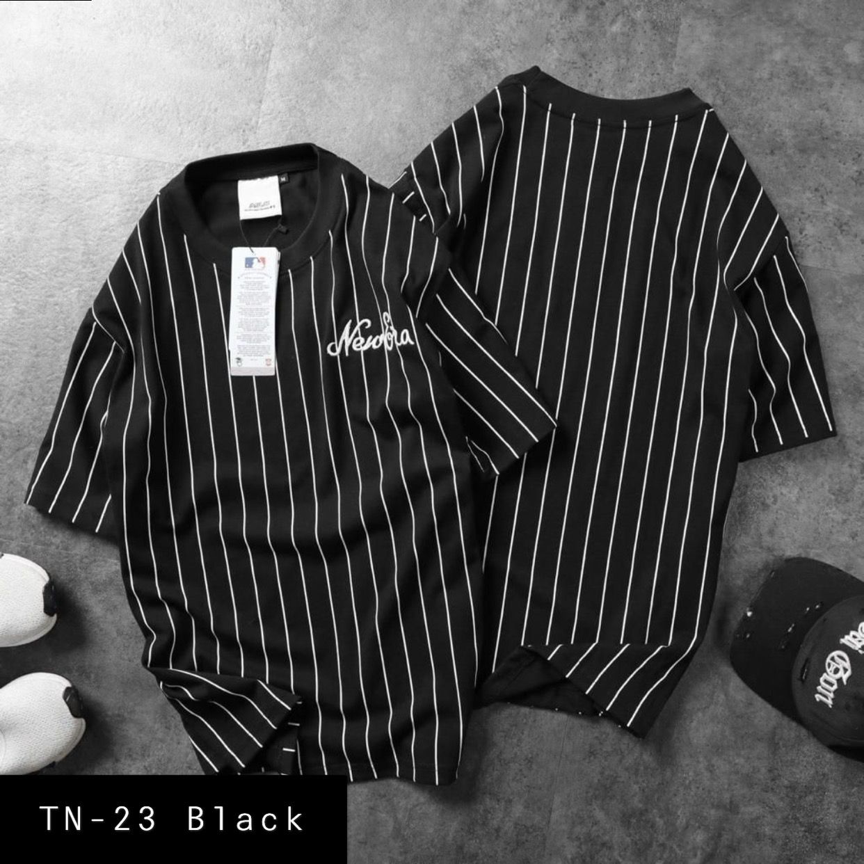 Summer Cotton Tshirts-TN-23 Black