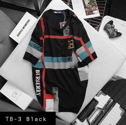 Summer Cotton Tshirts-TB-3 Black