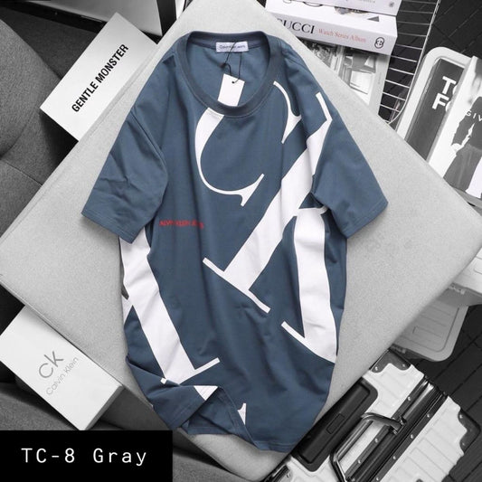 Summer Cotton Tshirts-TC-8 Gray