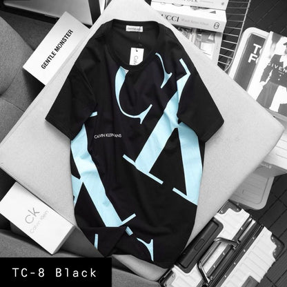 Summer Cotton Tshirts-TC-8 Black